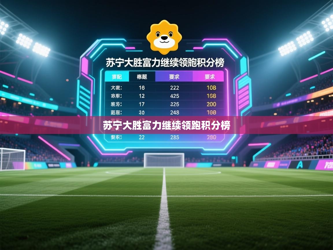 苏宁大胜富力继续领跑积分榜